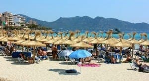 Ein Stück Sand-Strand von Cala Millor