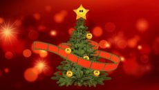 Weihnachtsbaum mit Film